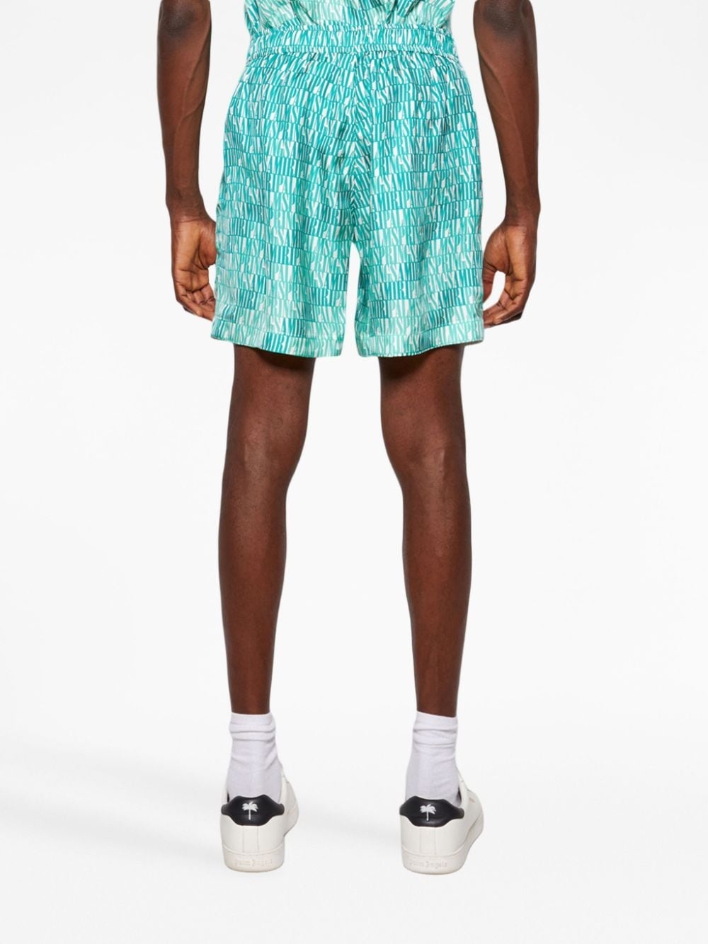 X Palm logo-print deck shorts - 5