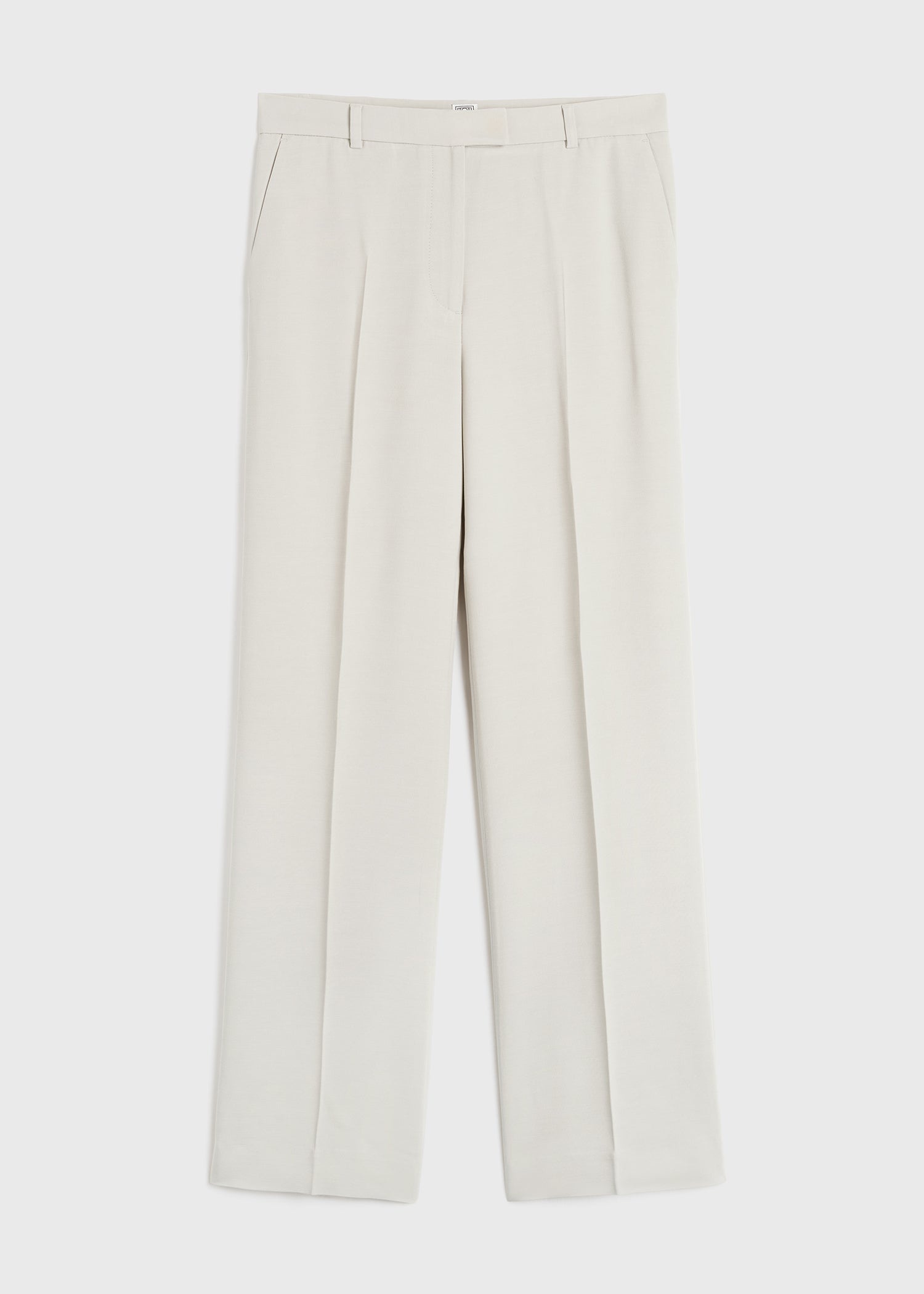 Relaxed straight trousers pebble - 1