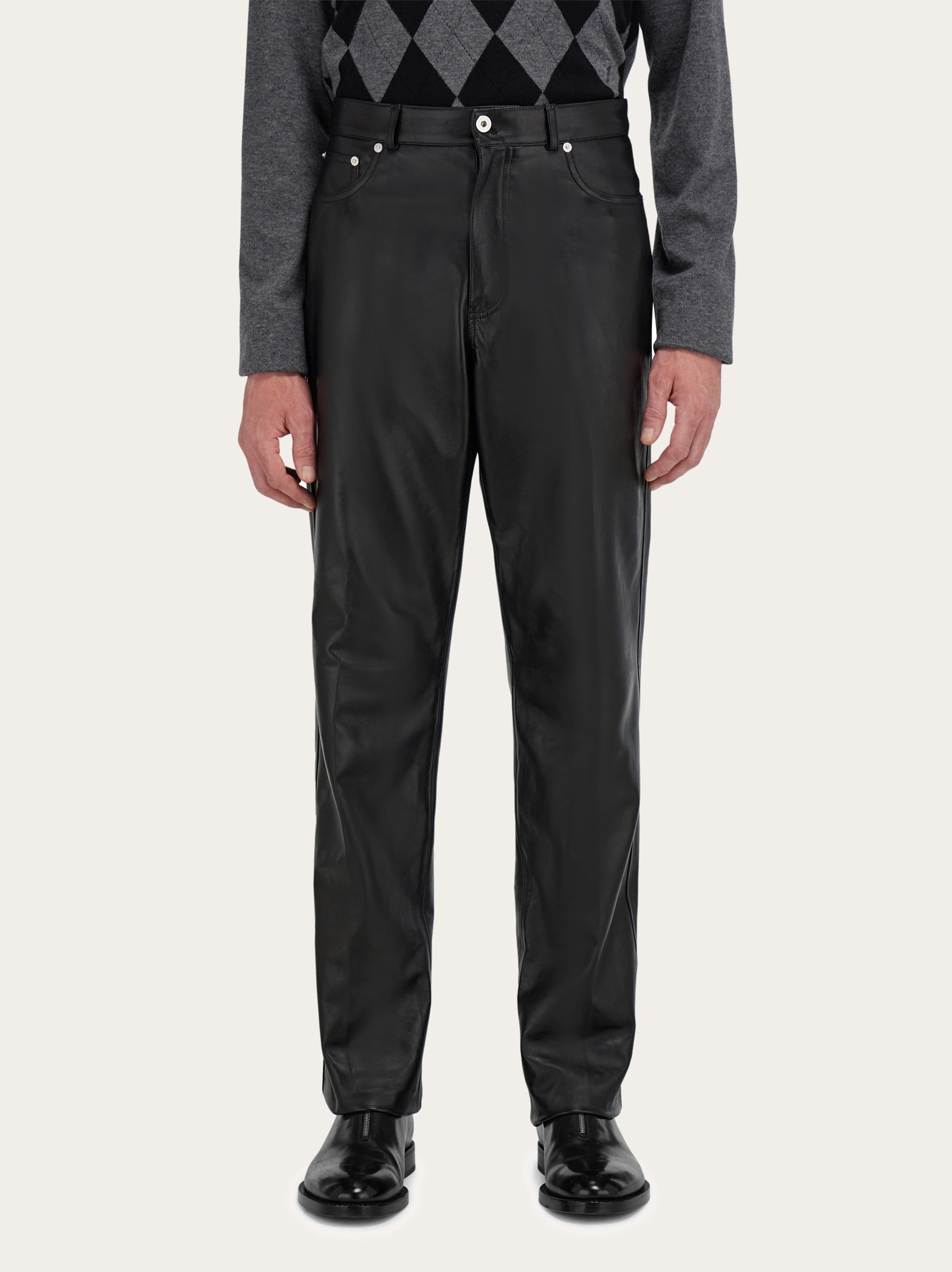 Five pocket nappa trousers - 2