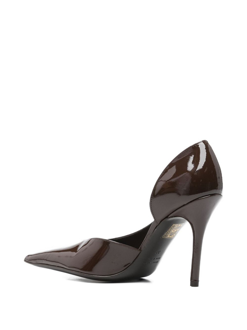 100mm Barbara pointed-toe cut-out pumps 3