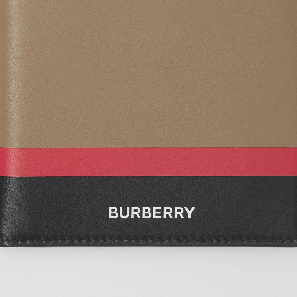 Stripe Intarsia Leather International Bifold Wallet - 3