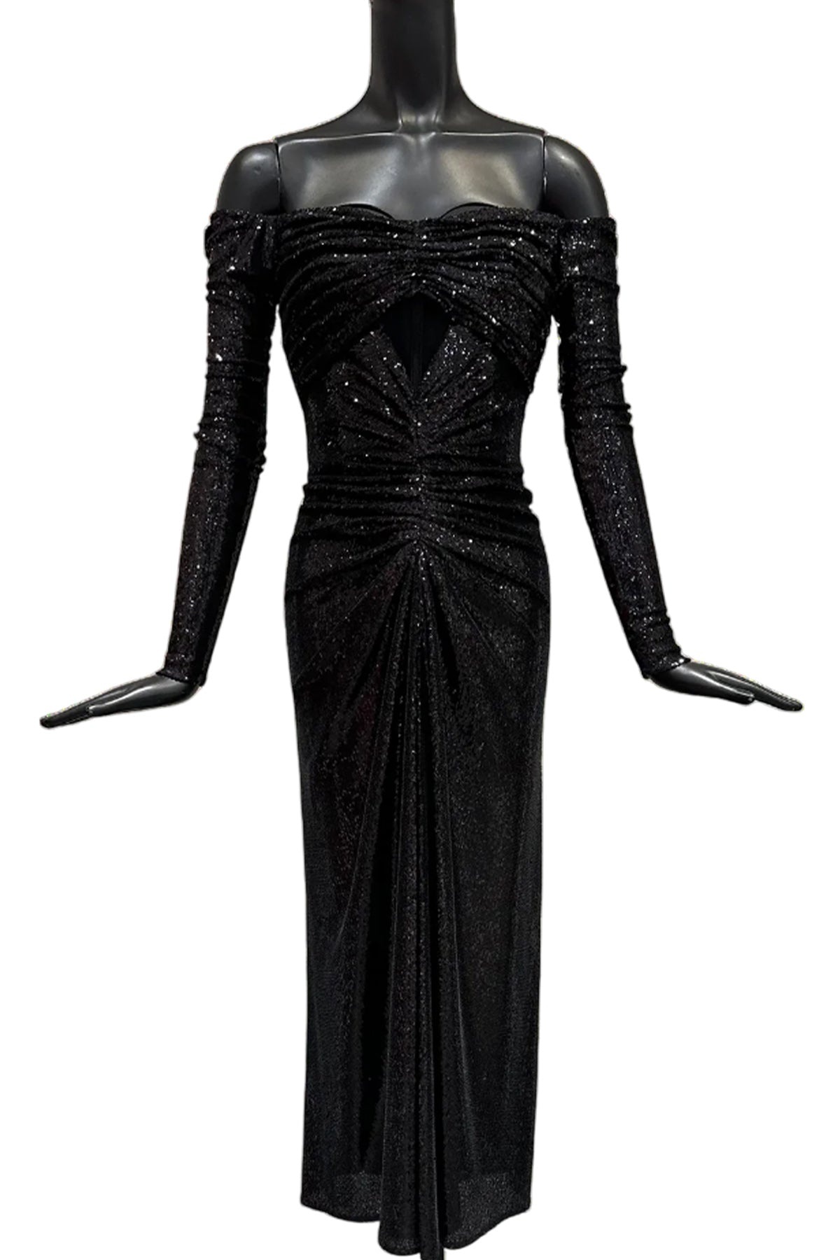 OFF SHOULDER SEQUIN DRESS - 3