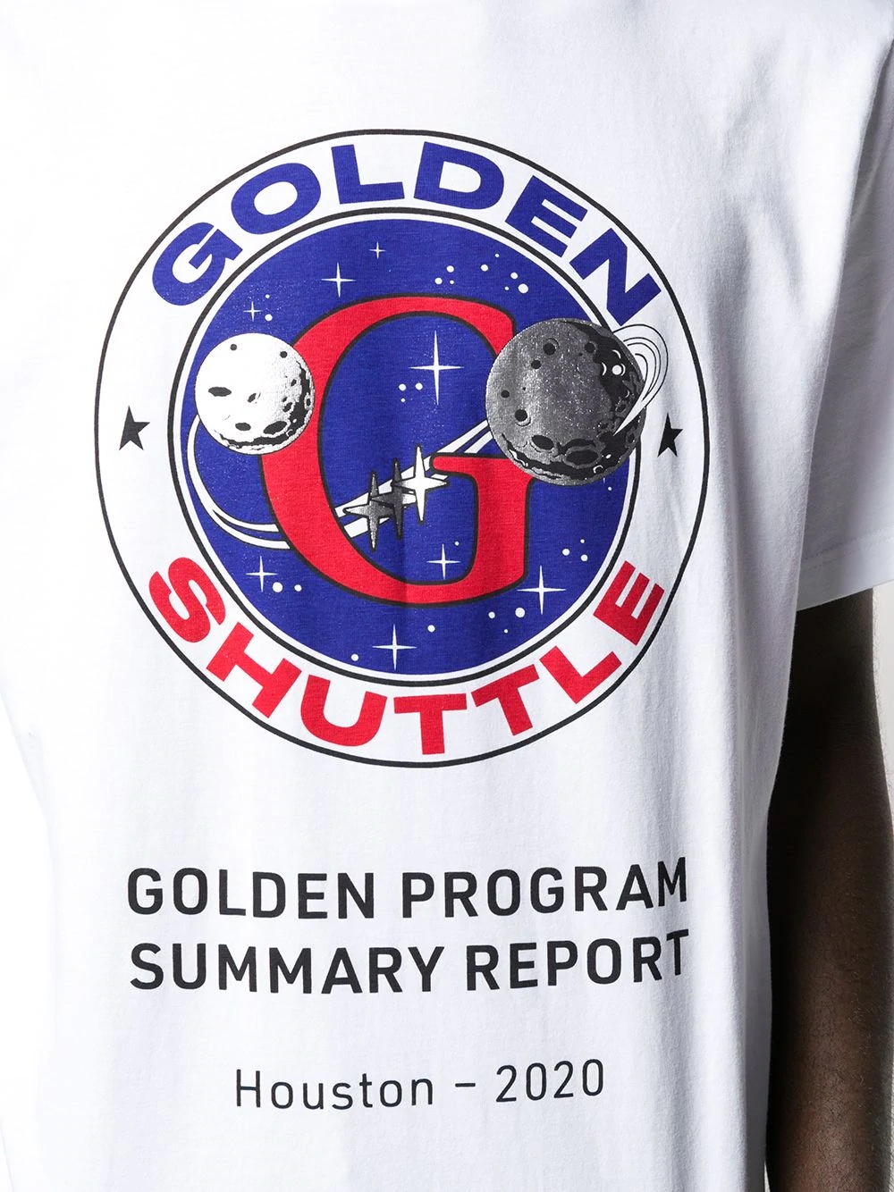 Golden Shuttle print T-shirt - 5