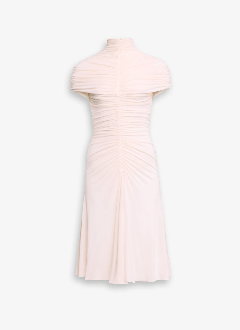 GATHERED DRESS IN SUPPLE JERSEY - 1