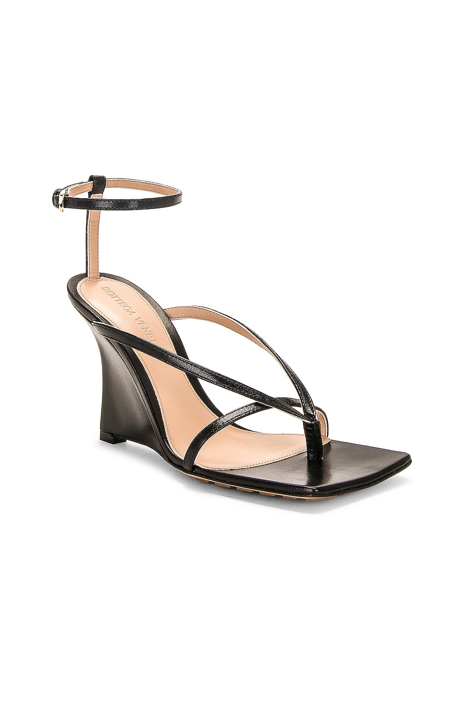 Stretch Ankle Strap Wedge Sandal - 2