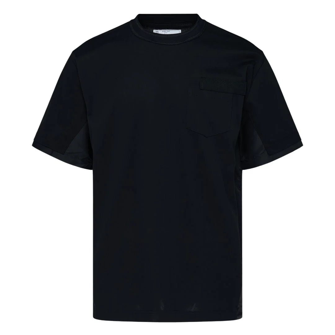 Nylon Twill Cotton Jersey T-Shirt - 1