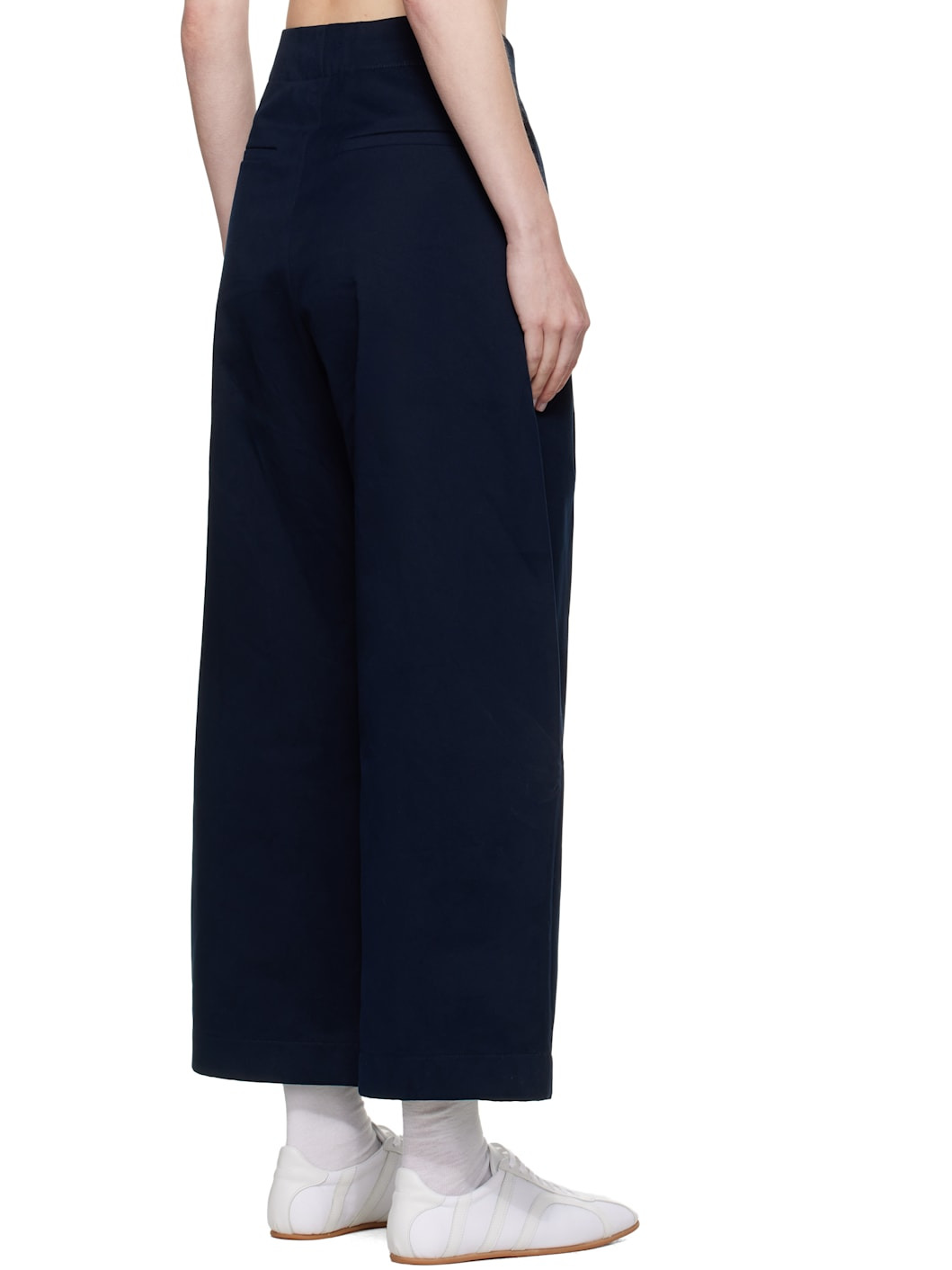 Navy Dordoni Volume Trousers - 3