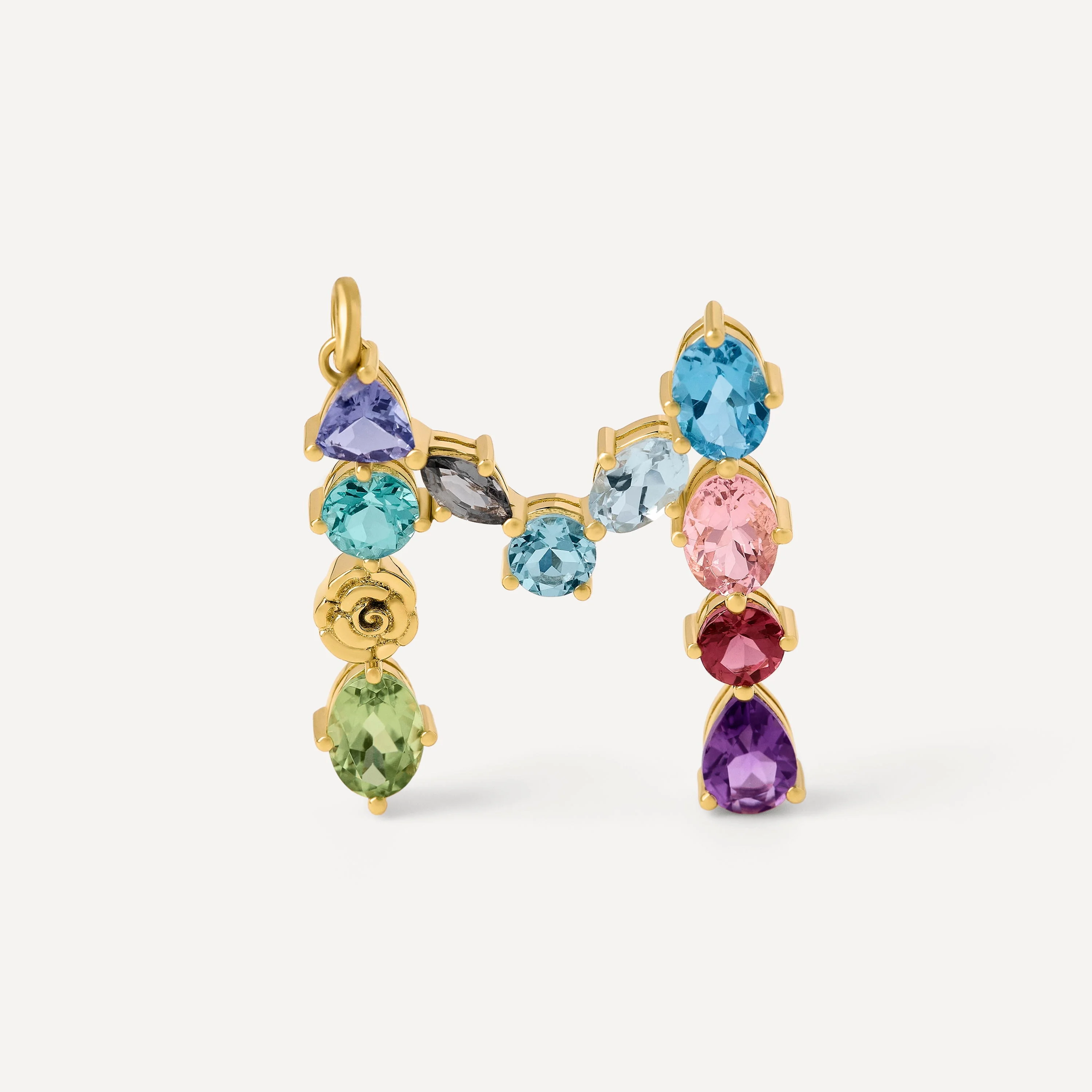 Gold letter M Pendant with gemstones TOUS ATELIER - 1