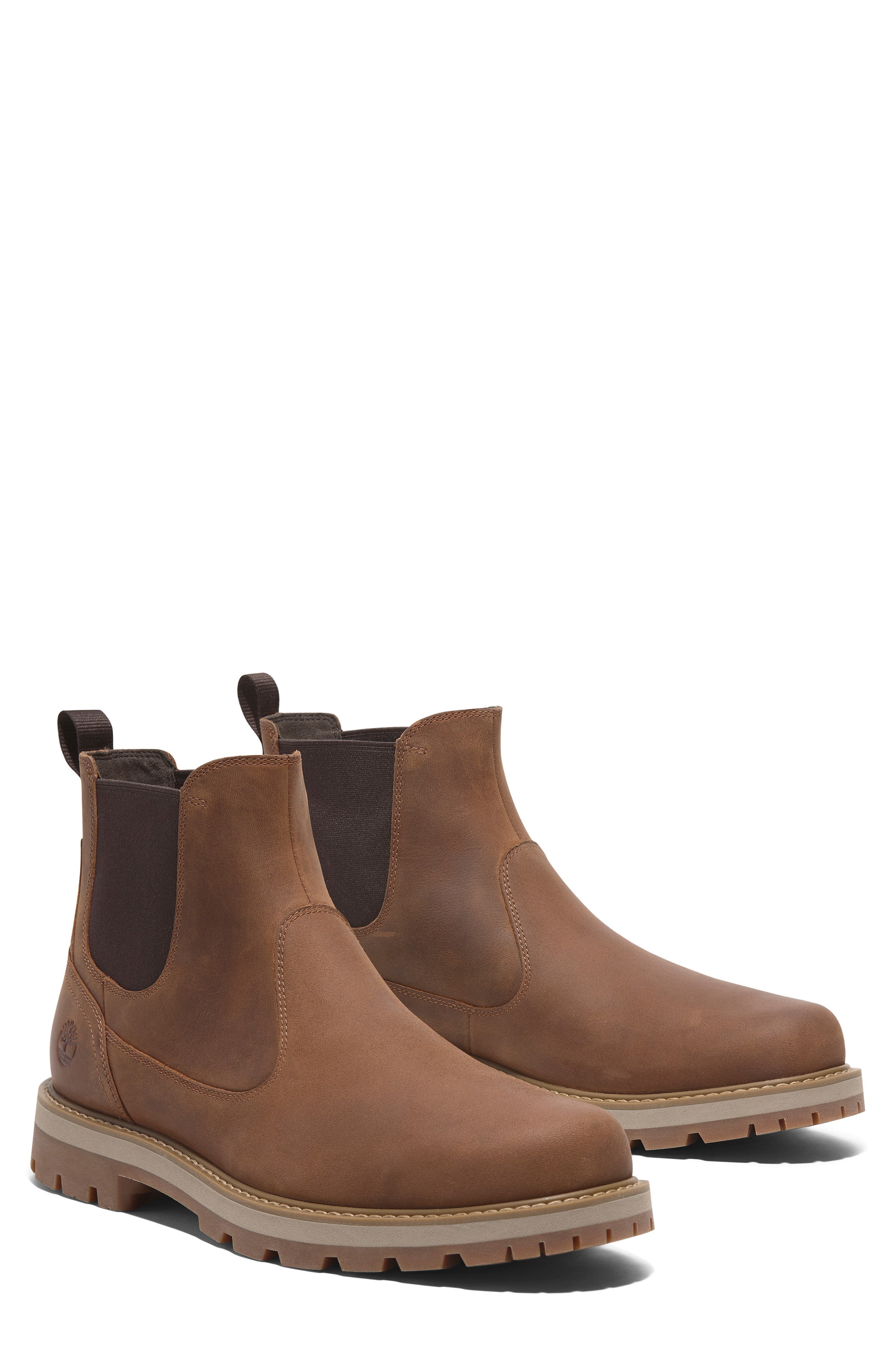 Timberland Britton Road Mid Chelsea Boot (Men) in Rust Full Grain at Nordstrom - 8