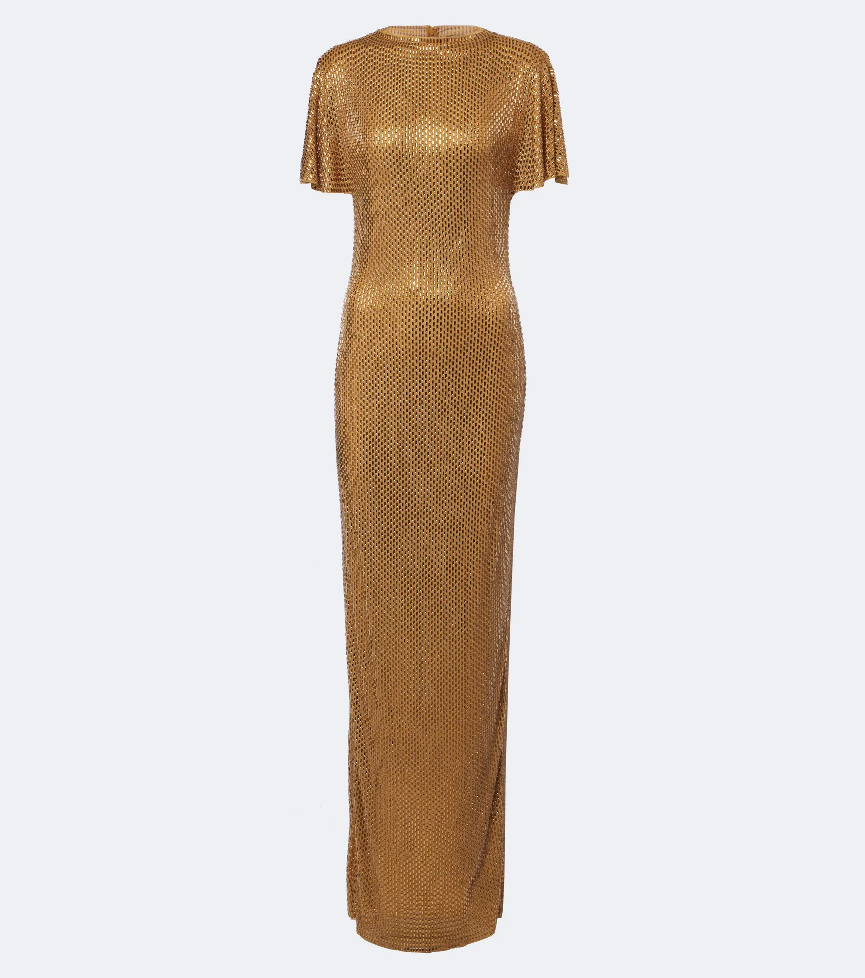 Embellished mesh gown - 1