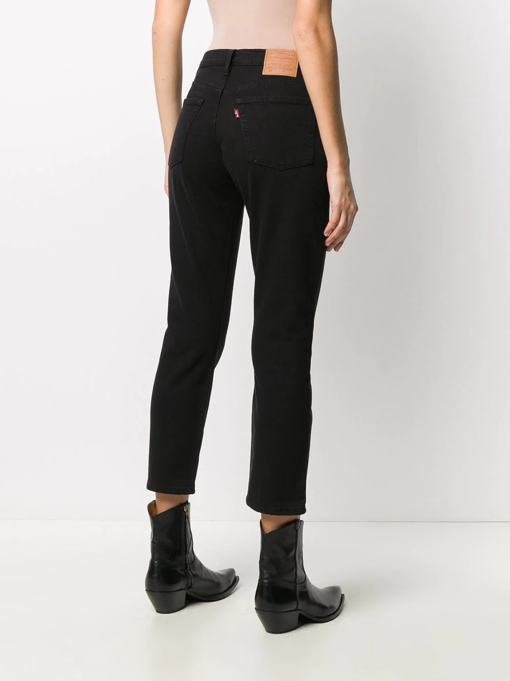 straight-leg cropped jeans - 4