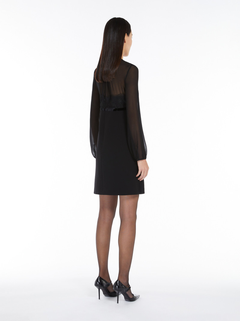 JADER Minidress in sablé and silk georgette 4