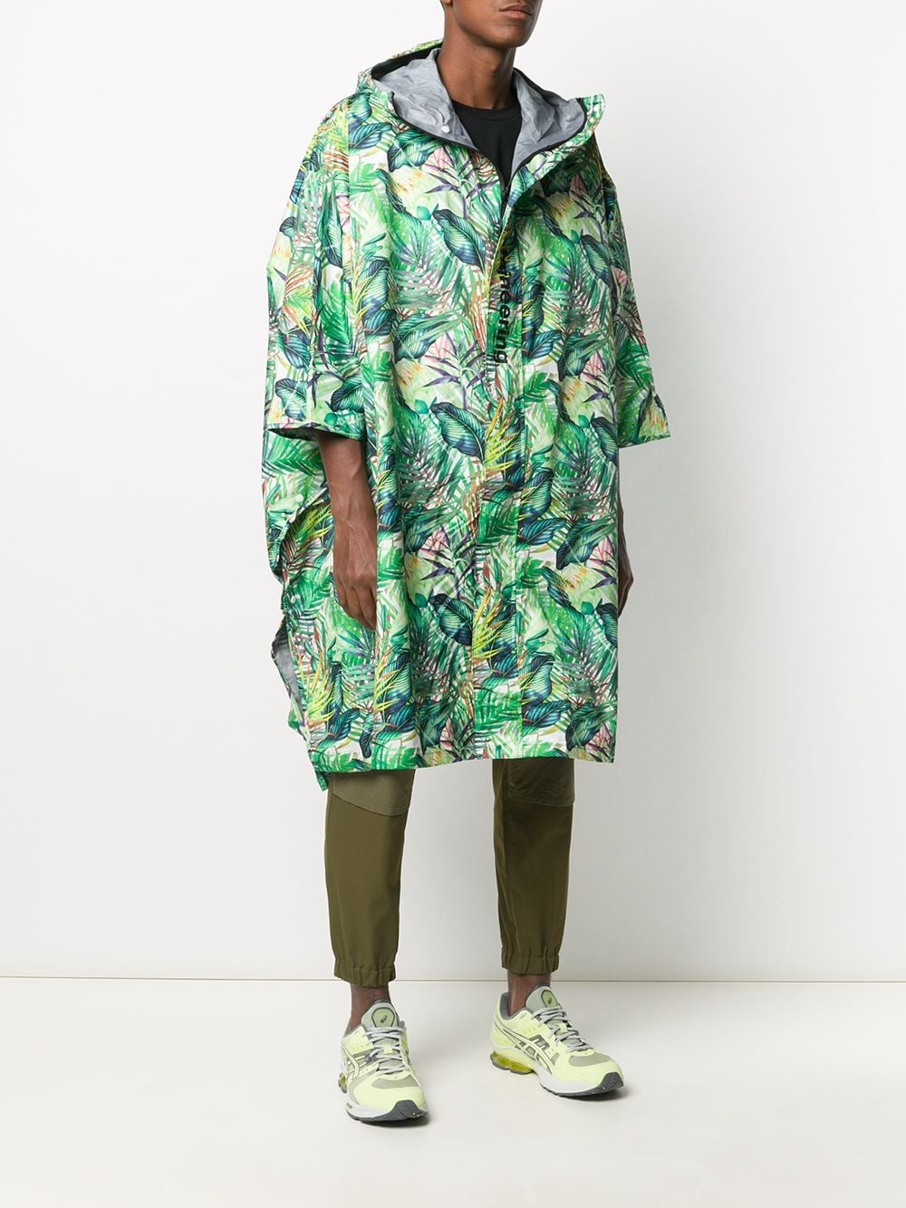 botanical print raincoat - 3