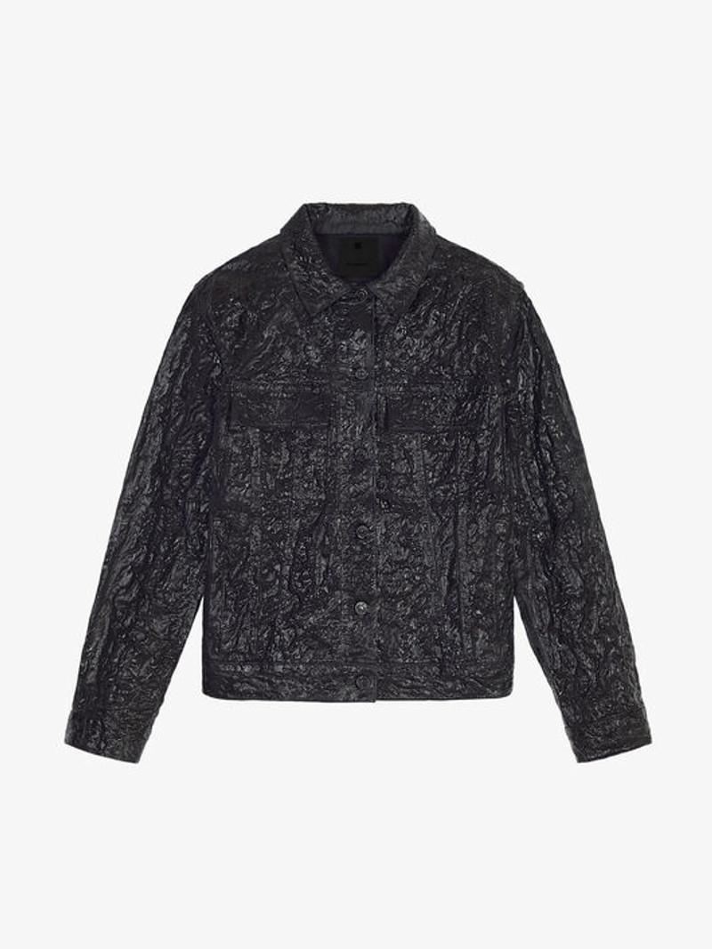 JACKET IN CRACKLED PAINTED DENIM 4