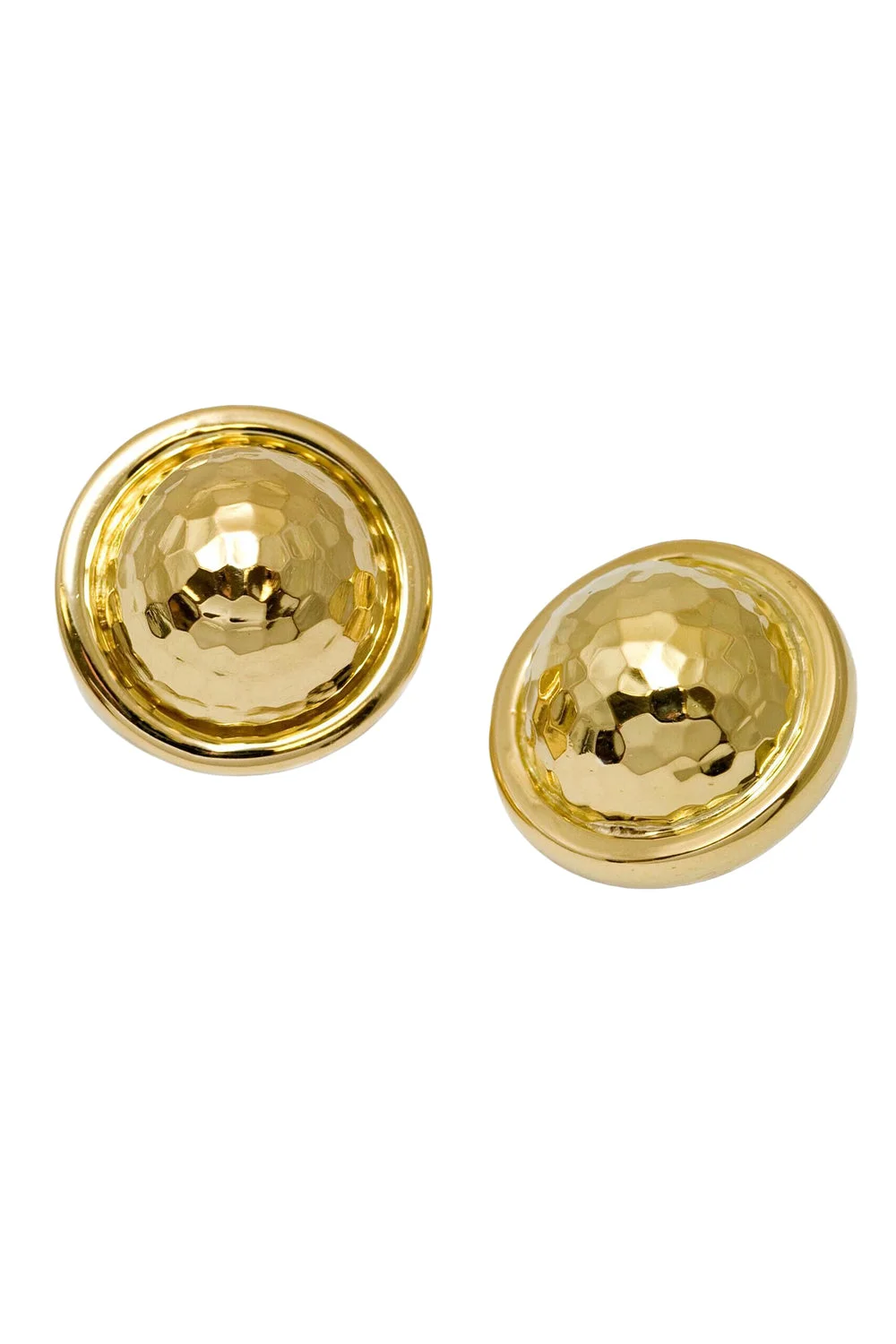 Hammered Ball Earrings - 1
