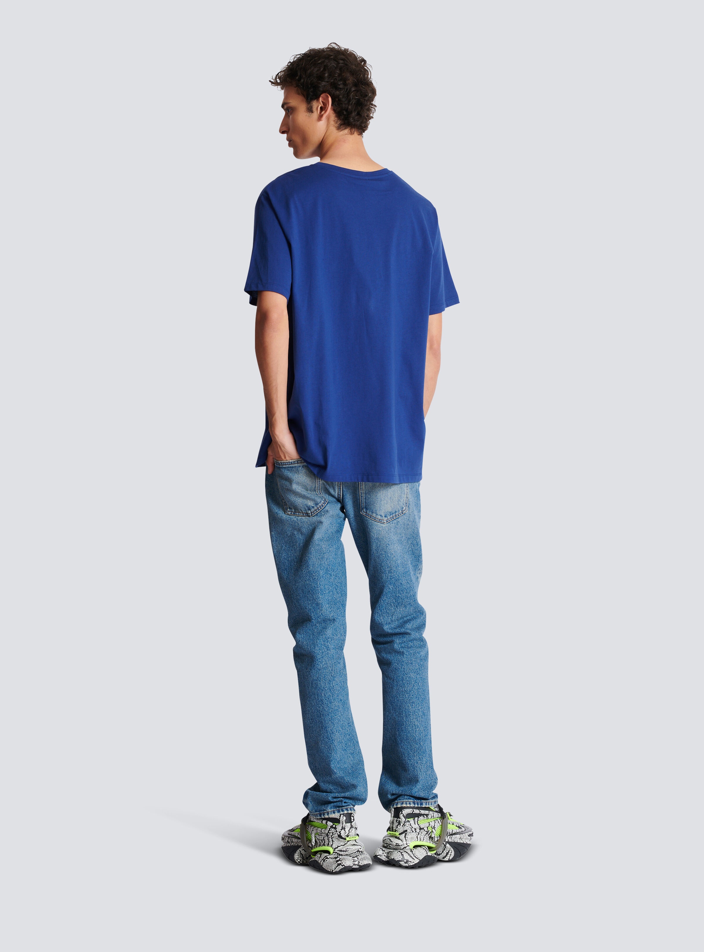 Metallic flocked Balmain T-shirt - 4