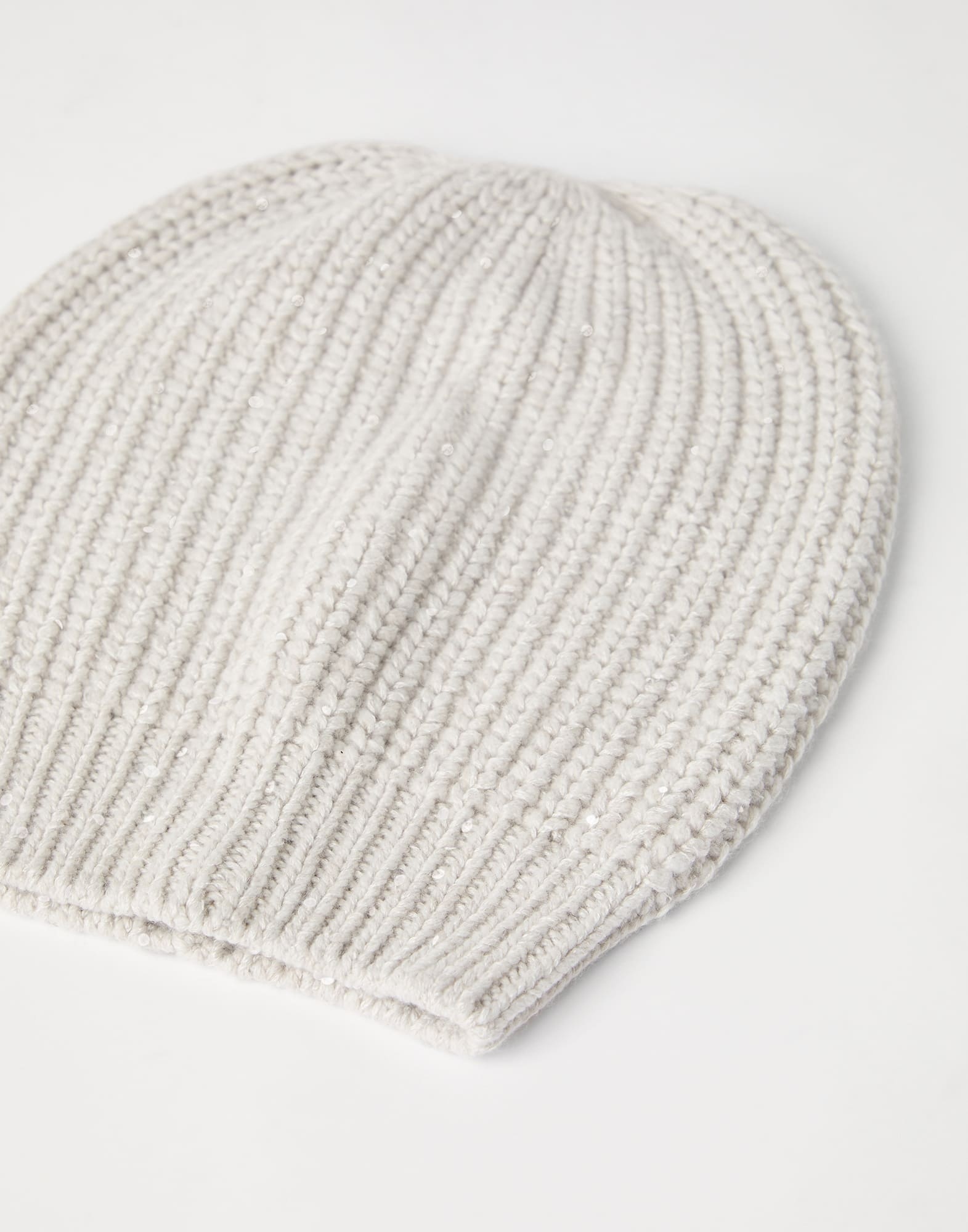 Cashmere and silk Diamond yarn knit beanie - 2