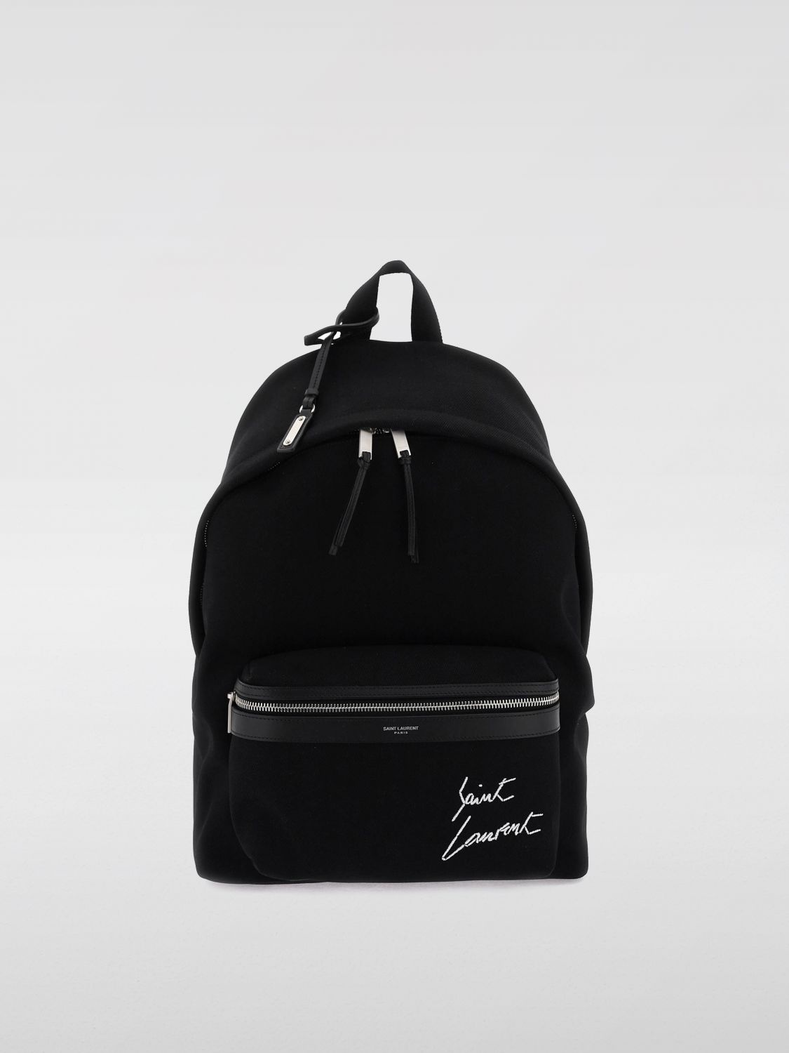 Saint Laurent City backpack in canvas and leather - 1