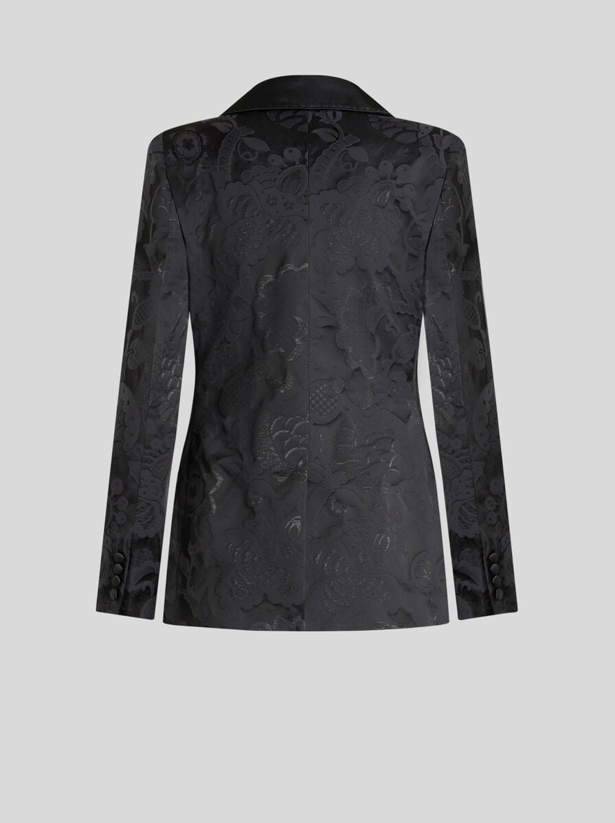 DOUBLE-BREASTED JACQUARD JACKET - 5