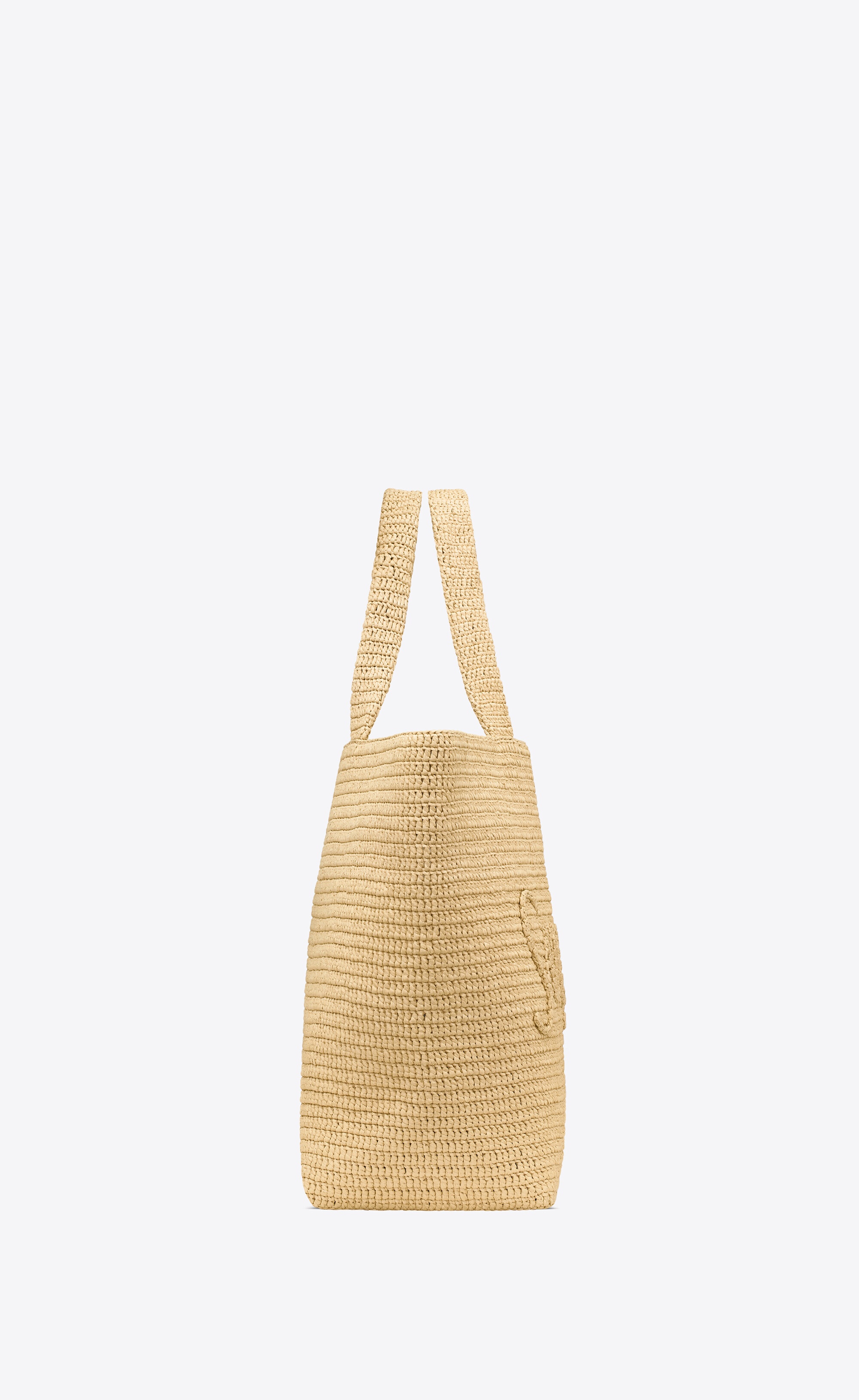 saint laurent tote in raffia - 4