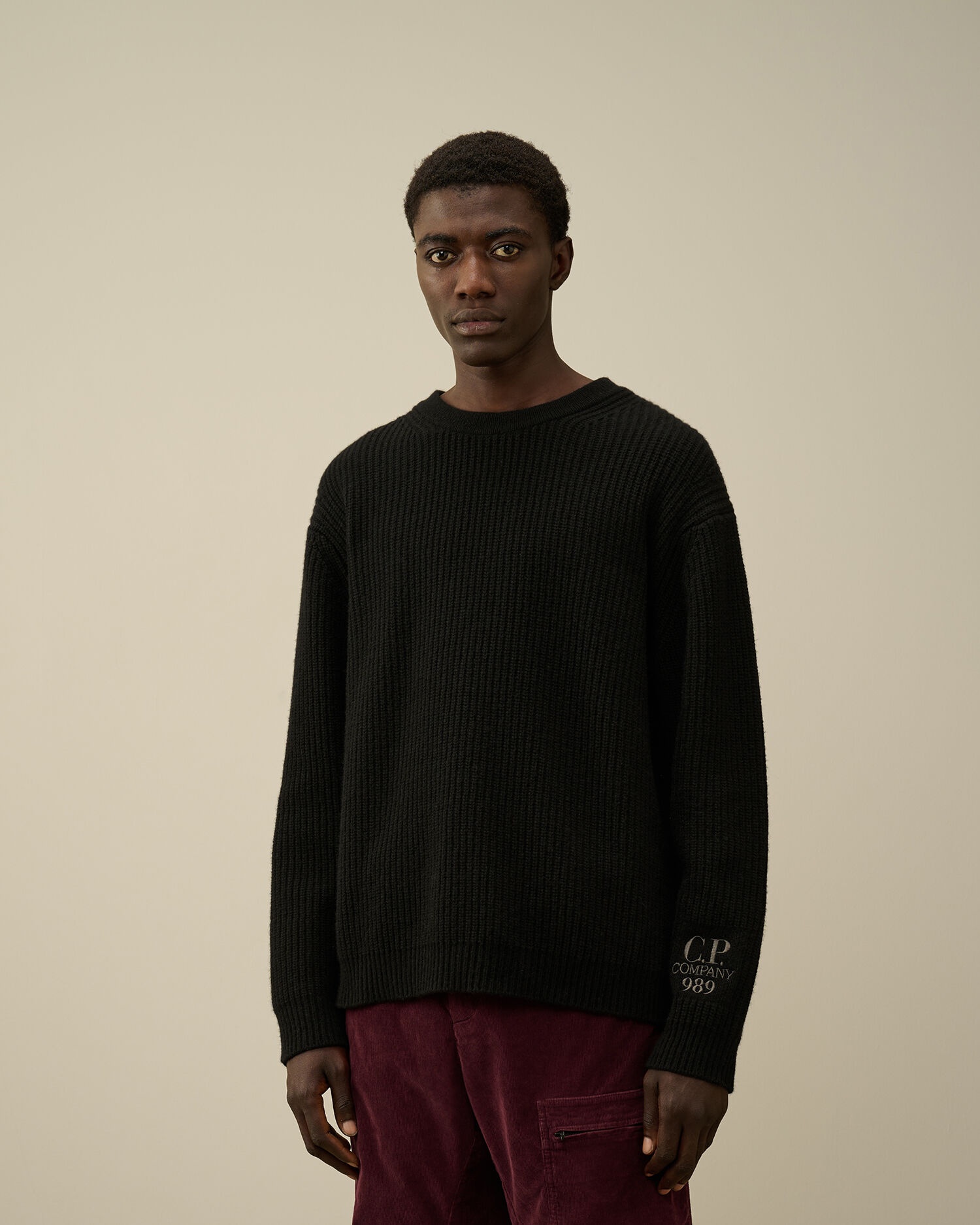 Lambswool GRS Boxy Crew Neck Ribbed Knit - 2