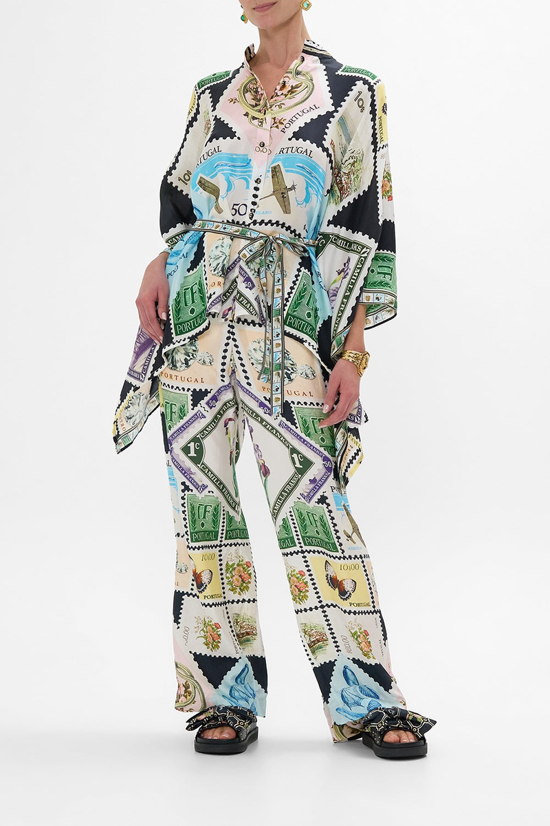 CAMILLA BUTTON THROUGH SCARF BLOUSE outlook