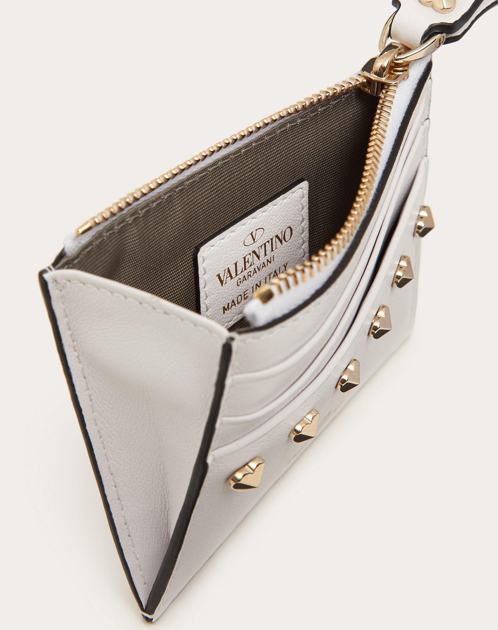 Valentino Garavani Rockstud VLoveTN Cardholder with Zipper 5