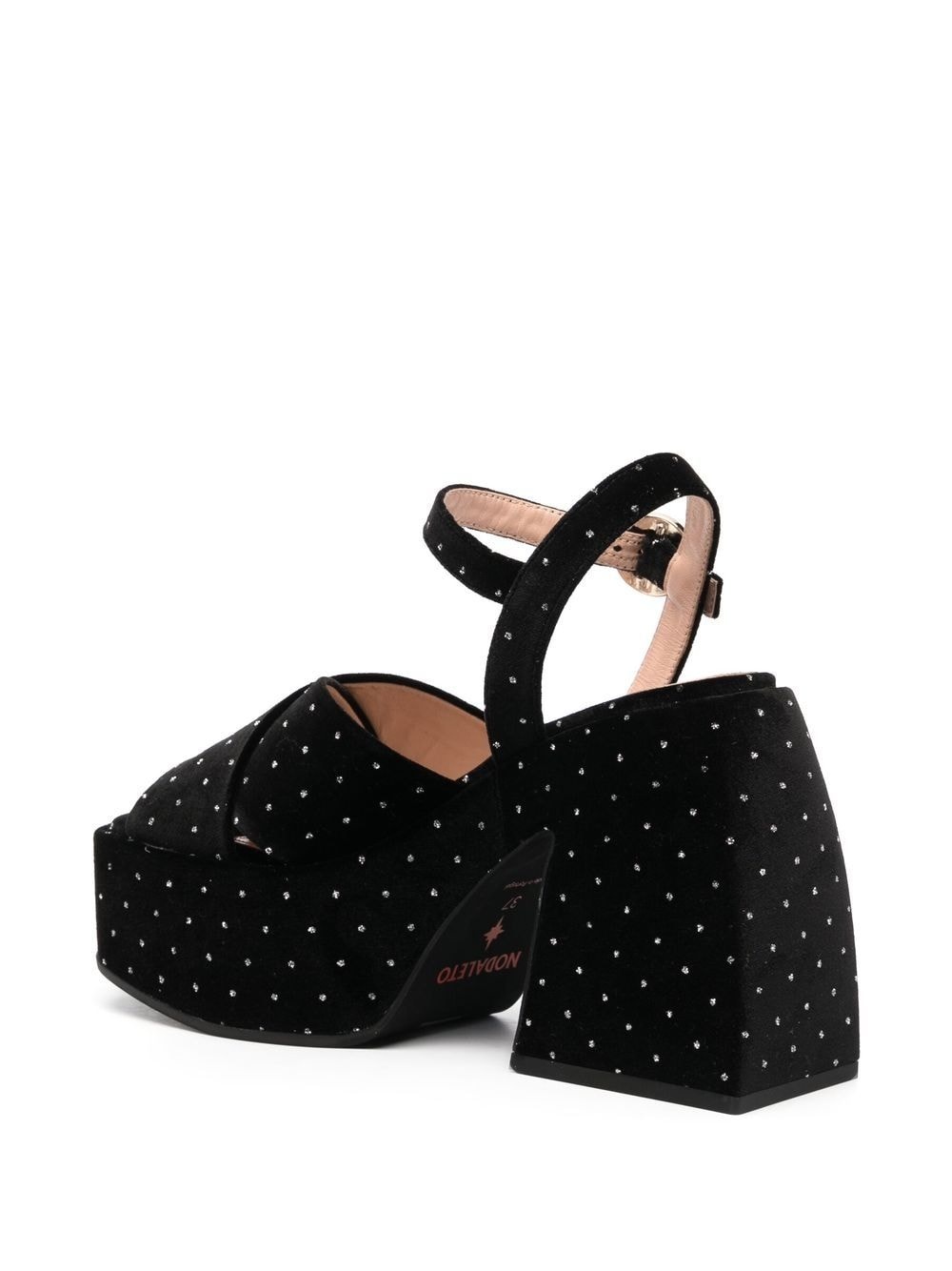 Bulla Joni 110mm velvet platform sandals - 3