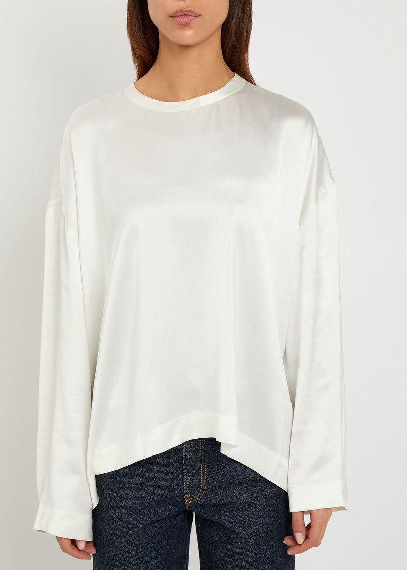 TOTEME Toteme Draped Satin top outlook