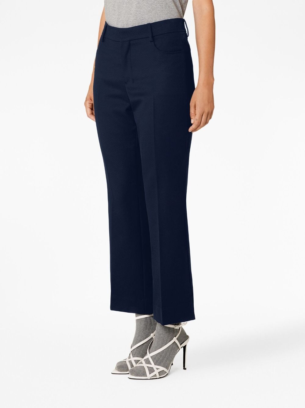 cropped flared trousers - 3