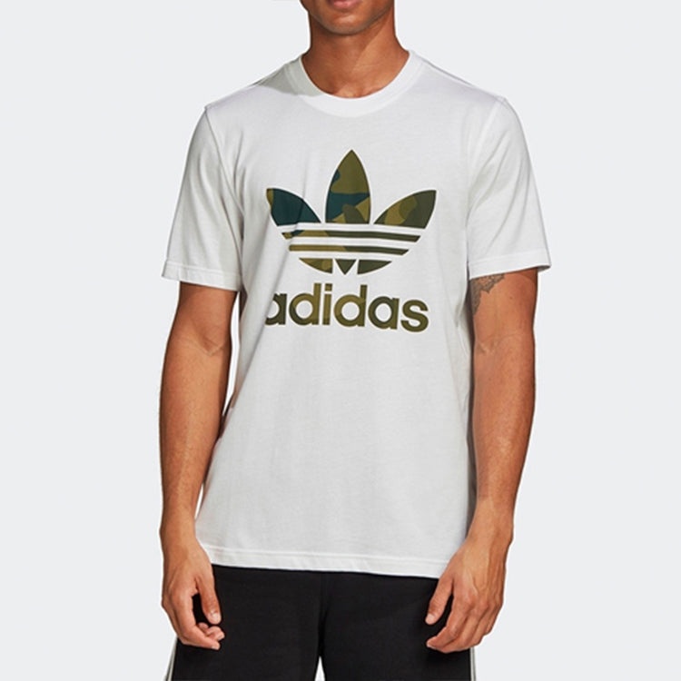 adidas originals Casual Sports Short Sleeve White FM3337 - 4