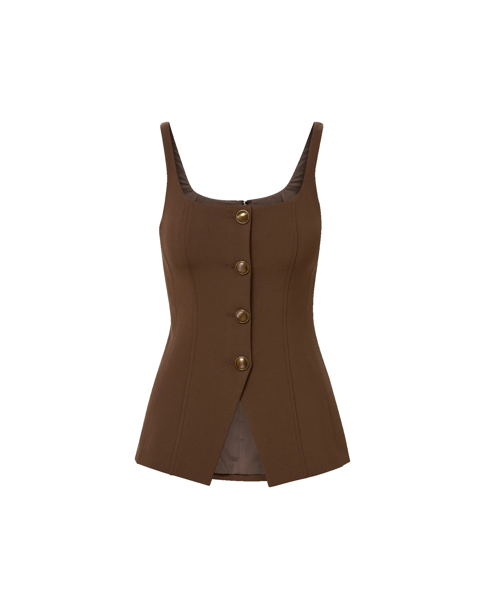 LIANA BUTTON-UP VEST - 1