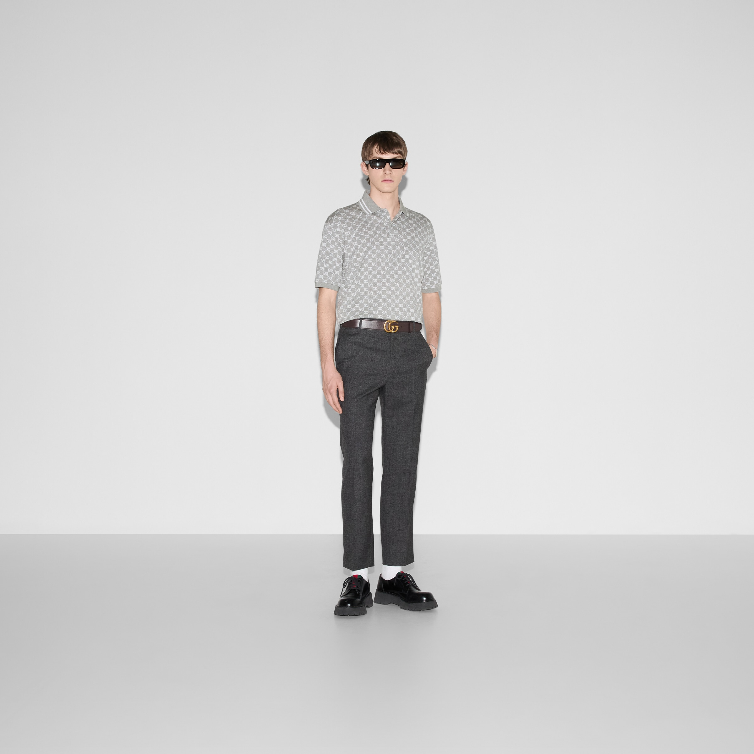 Cotton polo shirt with embroidery - 2