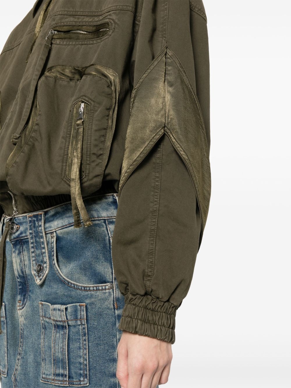satin-inserts bomber jackets - 5