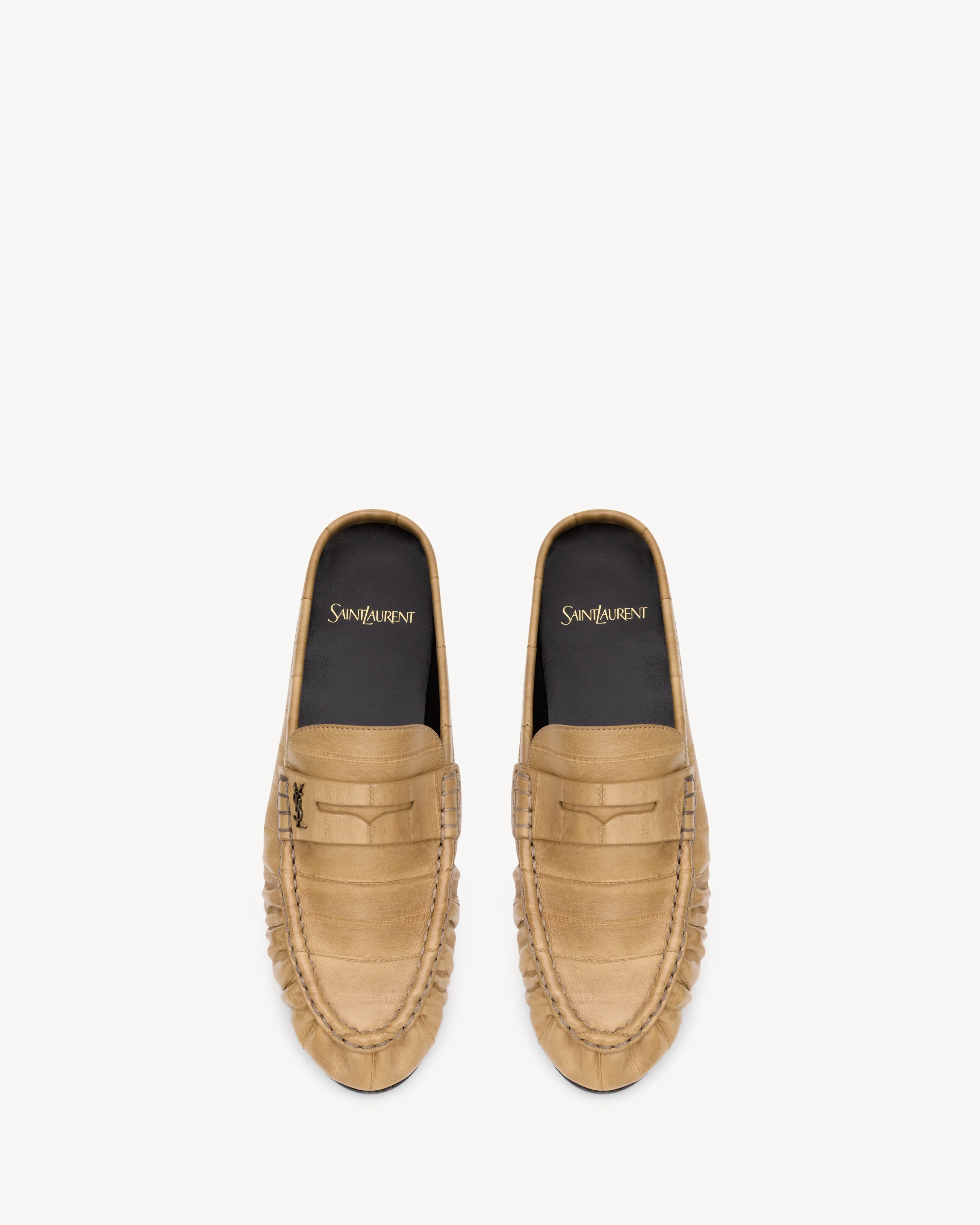 LE LOAFER MULES IN EEL - 1