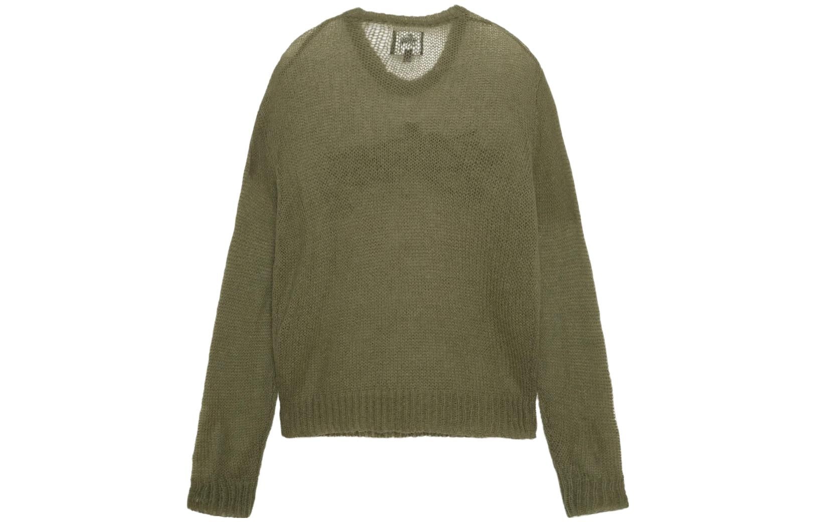 Stussy Loose Knit Logo Sweater 'Cypress' 117180-CYPERESS - 2