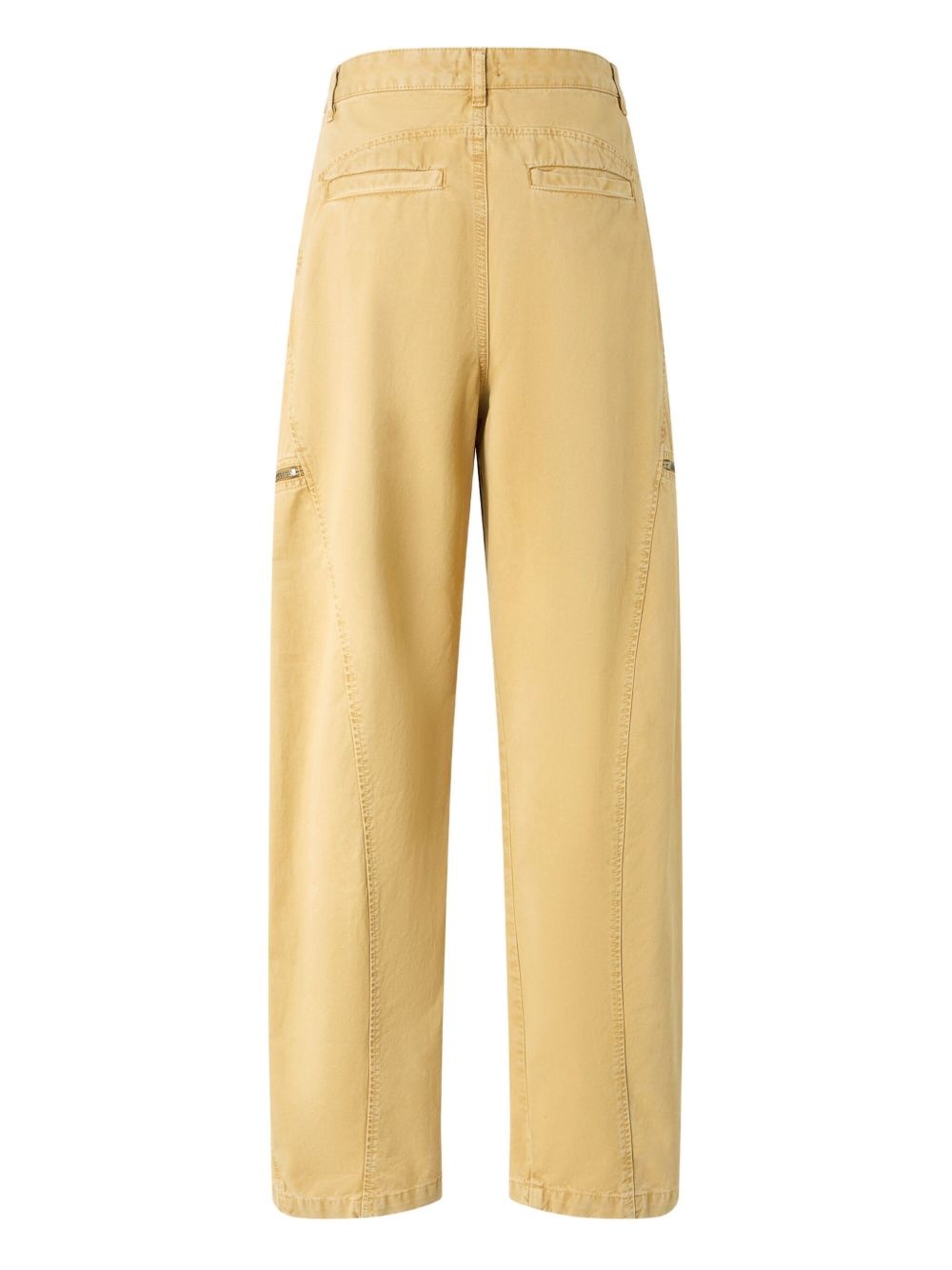 wide-leg cotton trousers - 2