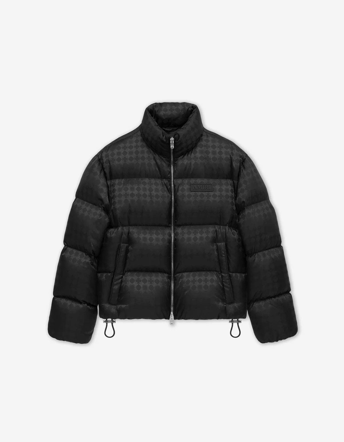 Amiri Black MA Quad Jacquard Down Jacket - 1
