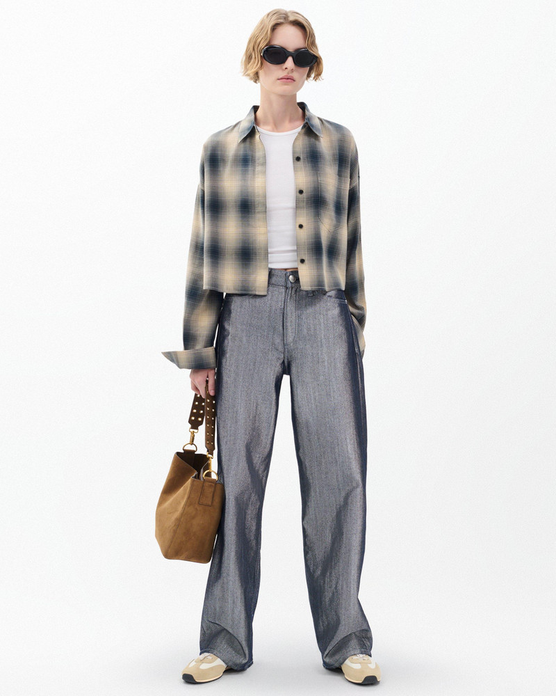 rag & bone Marin Cropped Plaid Shirt outlook