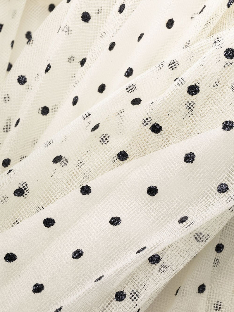polka dot flared dress 6