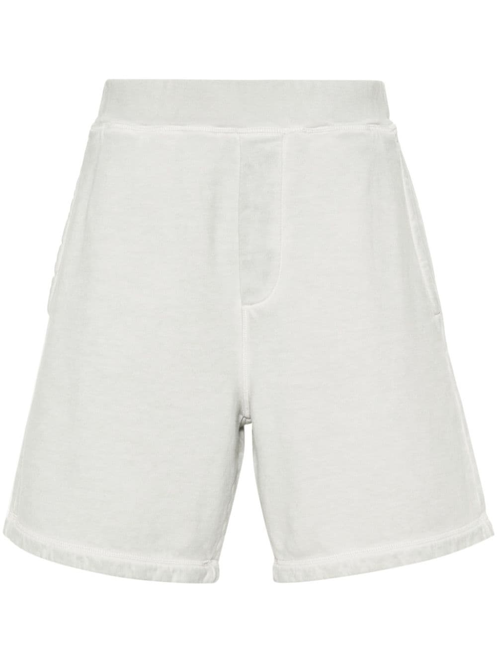 faded-effect cotton shorts - 1