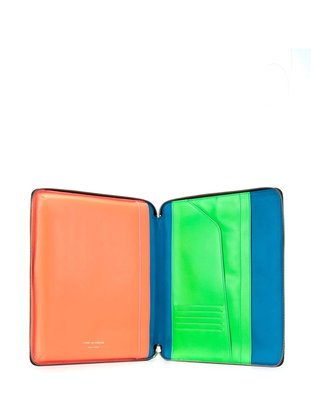 colour-block zipped laptop case 23cmx28cm - 3