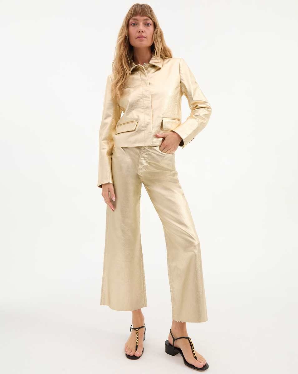 TAYLOR CROPPED HIGH RISE WIDE LEG JEAN - 7