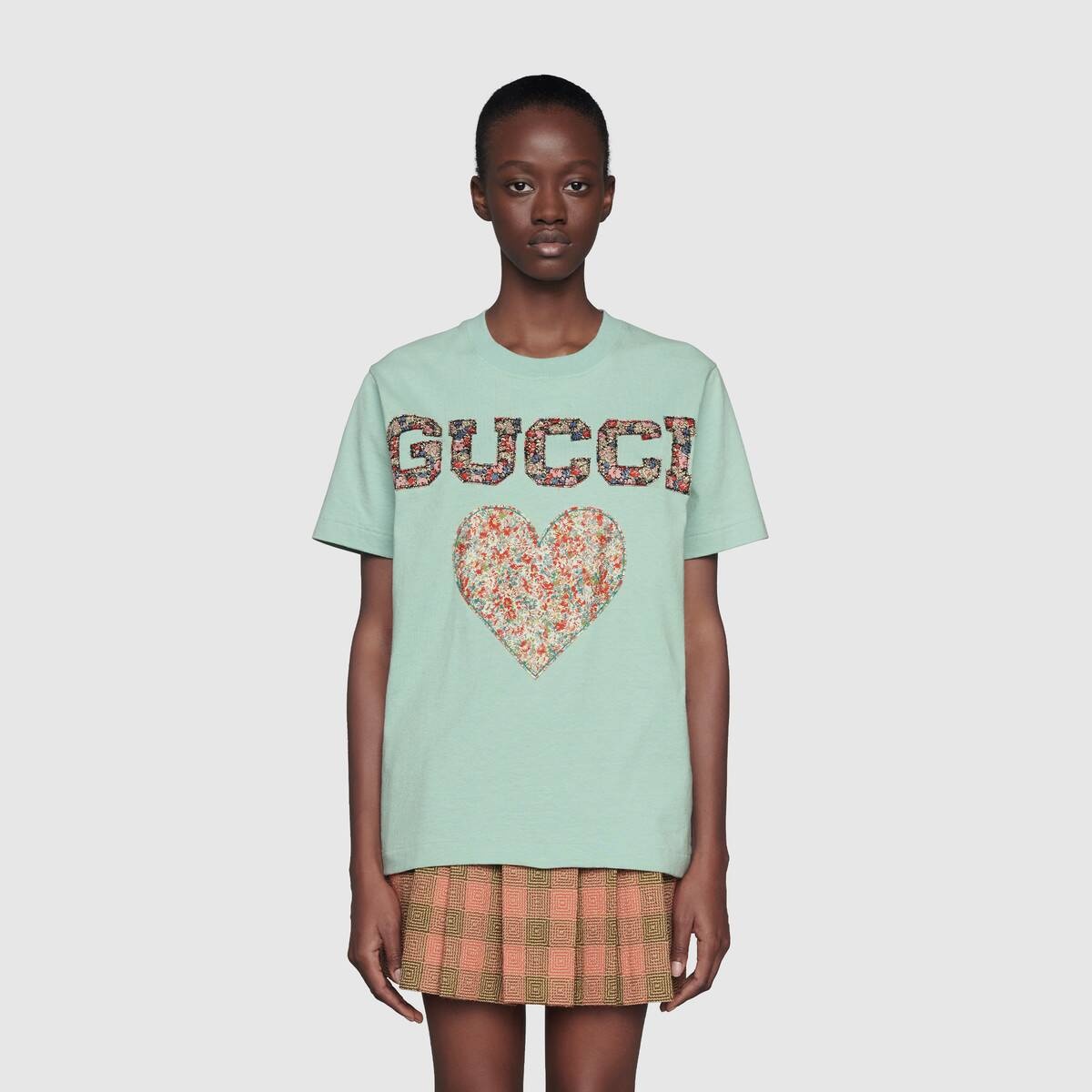 Gucci Liberty T-shirt with patches - 3