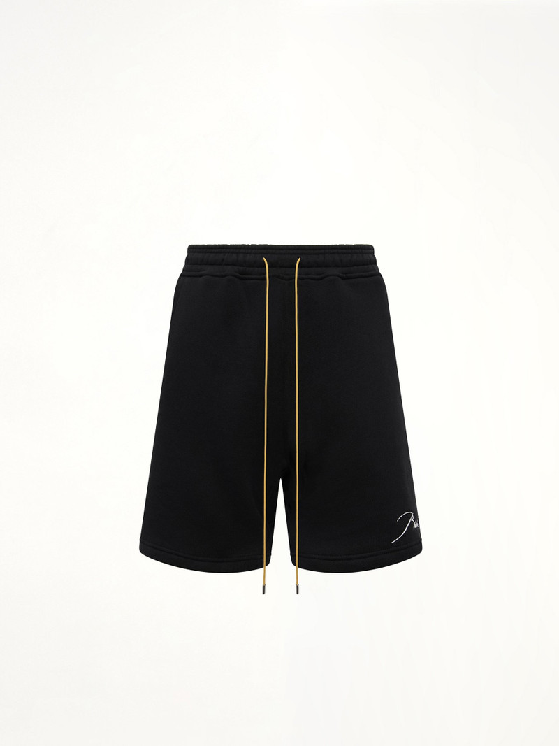 Rhude Classique Sweatshort in Black/White outlook