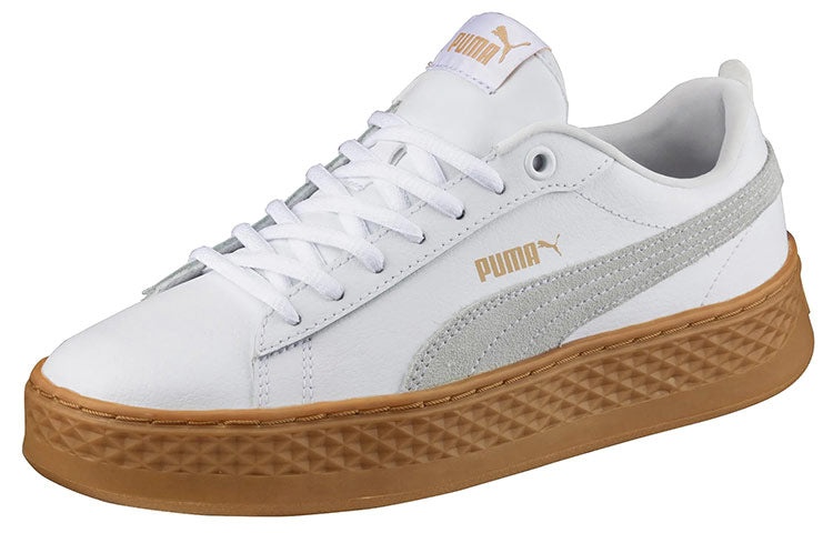 (WMNS) PUMA Suede Platform Leather Sneaker 'PUMA White' 366487-02 - 3