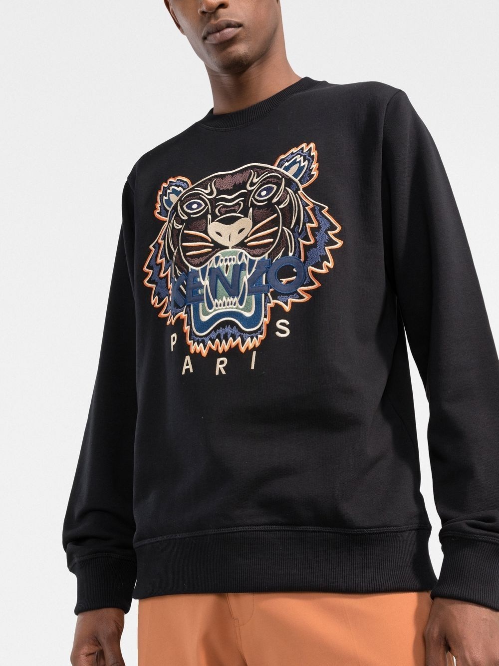 logo print crew neck sweatshirt - 3