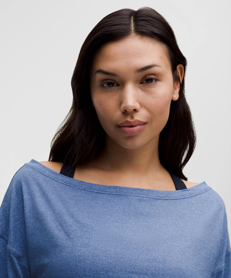 Softy Suedey Relaxed Boatneck Long-Sleeve Shirt 4