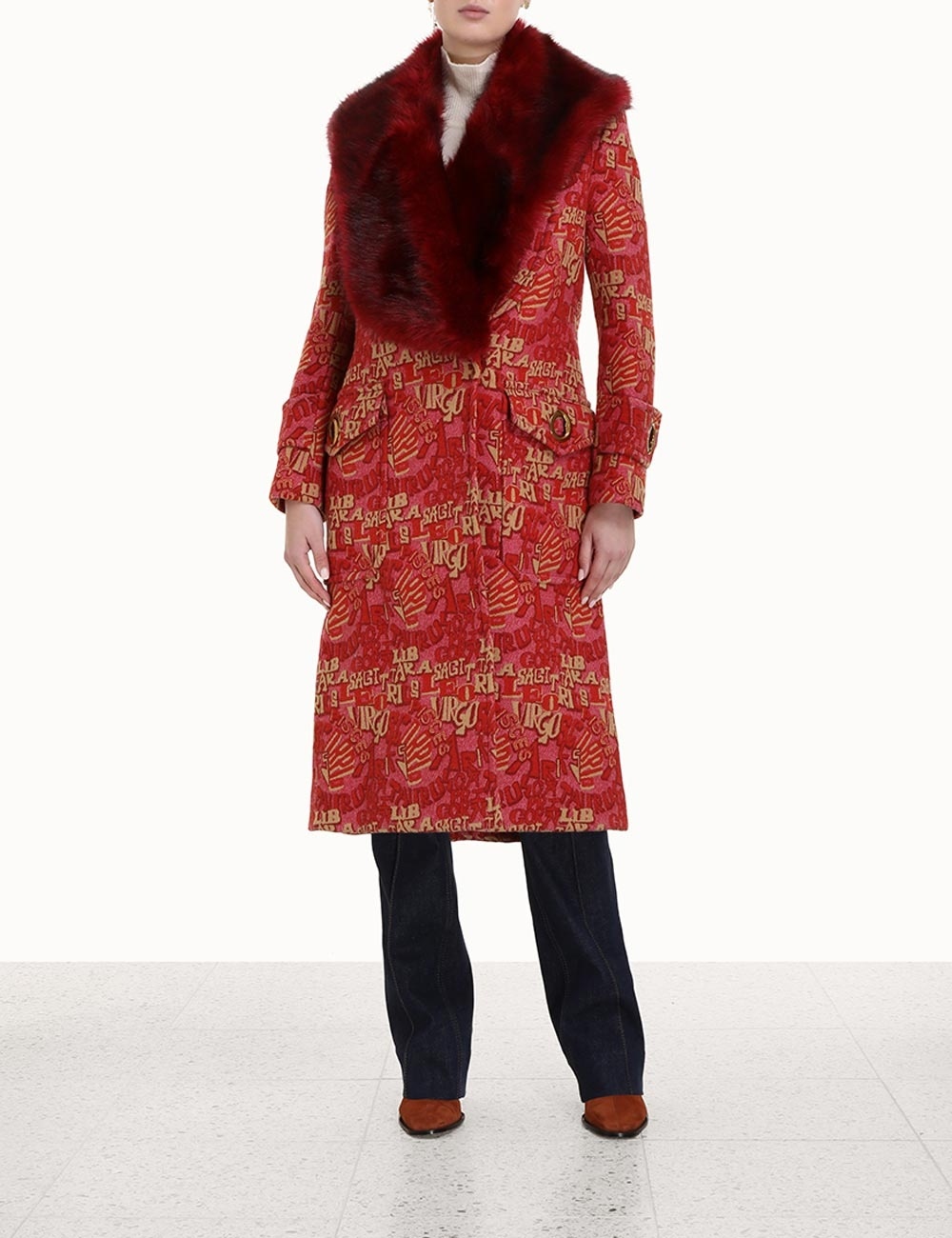 KALEIDOSCOPE FAUX FUR COAT - 2