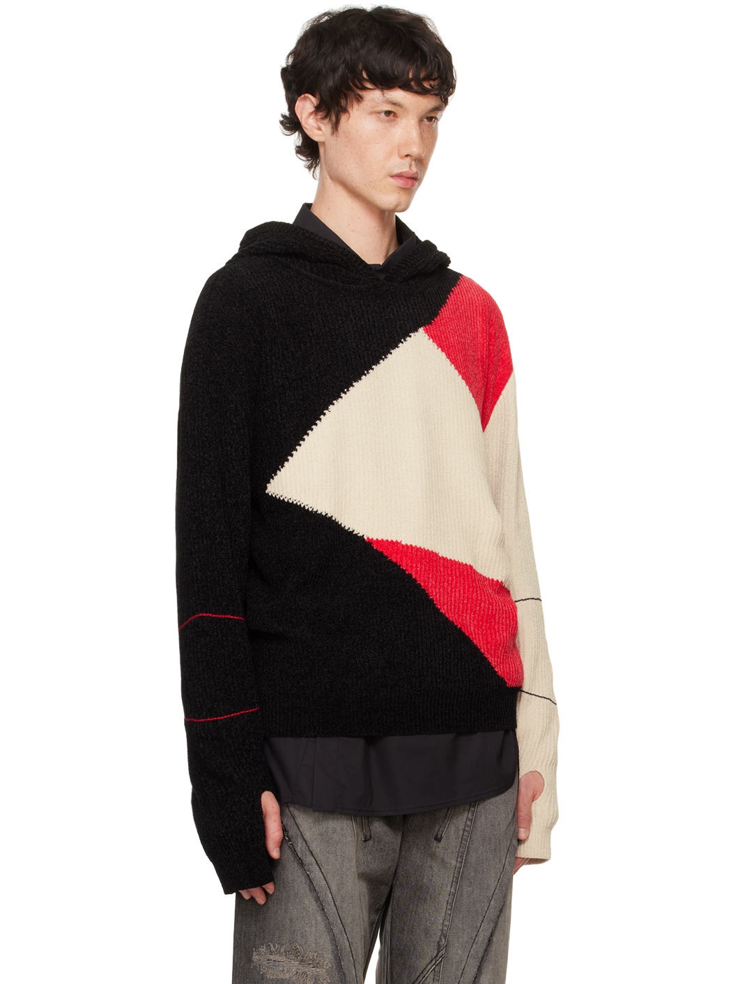 Black & Red Fite Hoodie - 2